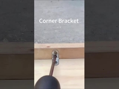 Fabricante Estampado a medida Decorativo de forma L Brackets de ángulo de metal para la madera