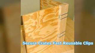 Clips para cajas reutilizables Herrajes para cajas de madera de alta resistencia
