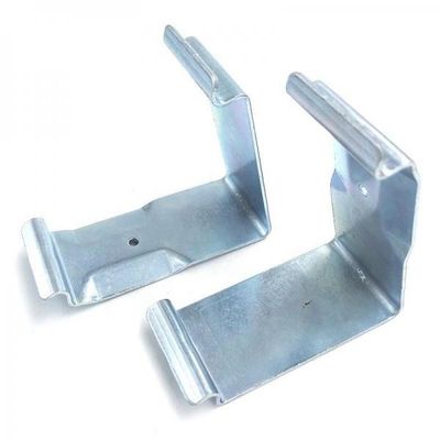 Clips metálicos en forma de V para cajas de madera con resorte, piezas estampadas para logística y fijación de cajas de madera