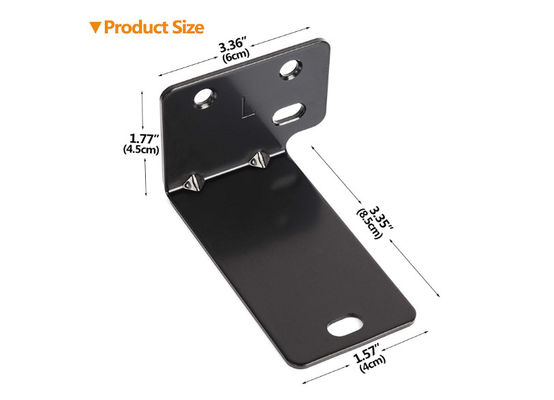 OEM ODM Custom Universal Kit de montaje de pared de la barra de sonido del rack soportes de montaje de polvo negro revestimiento de metal soporte