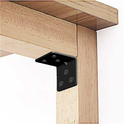 Acero inoxidable Acero galvanizado Mesa de acero de metal personalizado Bracket de ángulo recto Brackets de esquina