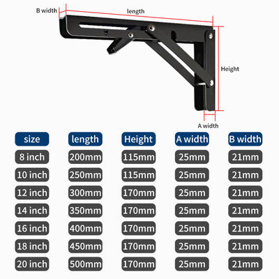 Estante flotante soportes de montaje aire acondicionado pared colgante triángulo plegable soporte de metal para el gabinete