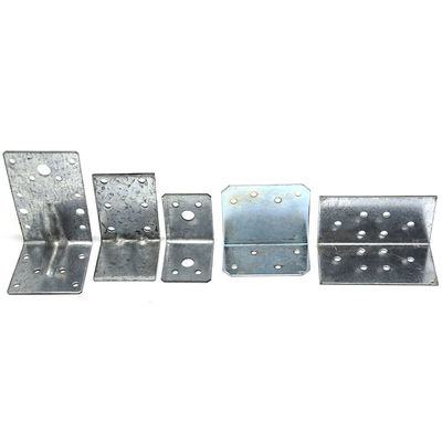 Bracket de metal de ángulo Bracket de estante Bracket de lado único Bracket de tamaño personalizado para la construcción de madera