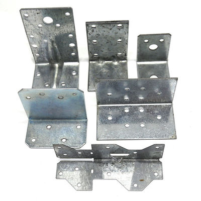 Bracket de metal de ángulo Bracket de estante Bracket de lado único Bracket de tamaño personalizado para la construcción de madera