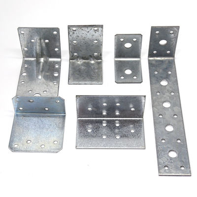 Bracket de metal de ángulo Bracket de estante Bracket de lado único Bracket de tamaño personalizado para la construcción de madera