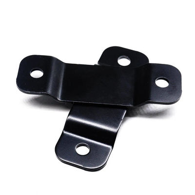 Clip de soporte de estampado de piezas de metal personalizadas montando soporte de revestimiento negro