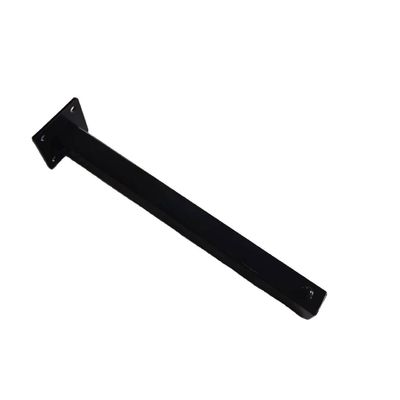 Revestimiento en polvo negro de acero carbono acero material metálico tubo cuadrado soldadura tipo de varilla recta soporte de ropa