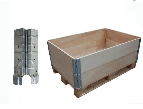220 80 1,2 mm hoja de acero suave cuello de metal bisagra de acero galvanizado hoja de acero caja de madera para el cuello de la paleta