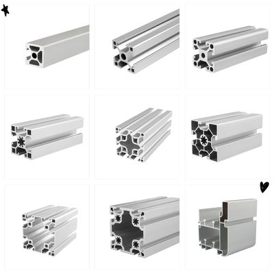 Partes de extrusión de perfiles de aluminio con ranura 20X20 100mm-1500mm