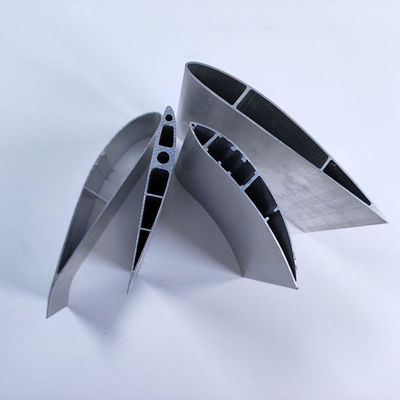 Partes de extrusión de aluminio 6063 personalizadas con superficie anodizada para palas de ventilador