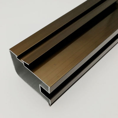 Tratamiento de la superficie Partes de extrusión de aluminio para la puerta del toldo del armario