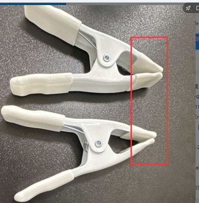2 4 6 9 pulgadas Mini pequeñas abrazaderas de primavera de metal un tipo de abrazaderas de vestido de novia blanco