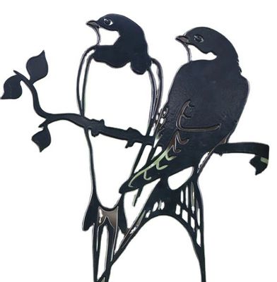 OEM piezas cortadas por láser de acero inoxidable personalizadas para decoración de jardín con servicio de corte y flexión con láser de forma animal