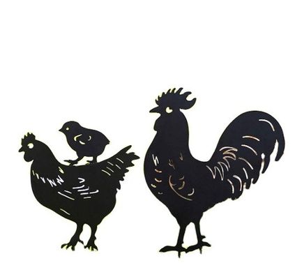 OEM piezas cortadas por láser de acero inoxidable personalizadas para decoración de jardín con servicio de corte y flexión con láser de forma animal