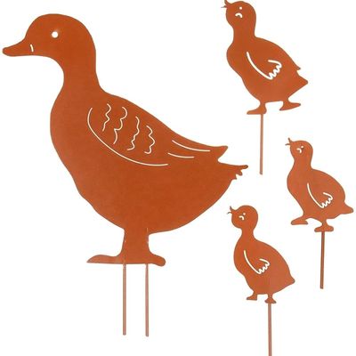 OEM piezas de corte por láser de aluminio personalizado para el jardín Arte formas de animales de chapa de metal piezas de corte por láser de chapa de metal Fabricación