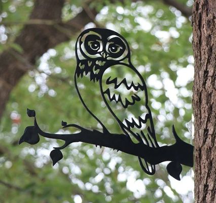 Artículos de decoración de metal grabado de bajo precio corte láser hojas de acero