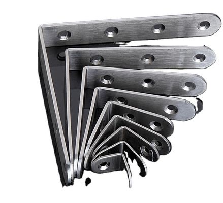 Muebles de soporte de fijación en forma de L de 90 grados de montaje de pared en ángulo de soporte de vidrio