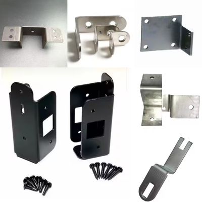 OEM soporte de esquina personalizado de acero inoxidable de 90 grados de ángulo de montaje soporte de hoja de metal estampado soporte en forma de L