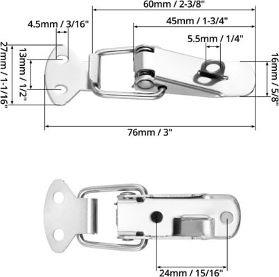 Acero inoxidable 304 con llave de cambio, niquelado, zincado, acabado de resorte, caja cargada, abrazadera y cerradura