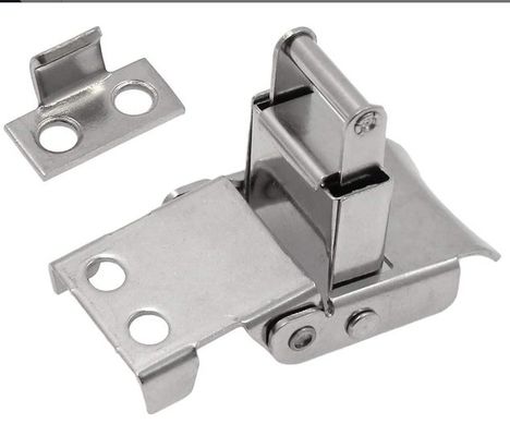 Acero inoxidable 304 cargado por resorte tira cerradura girador Hasp abrazadera cerradura cilindros para cajas y gabinetes
