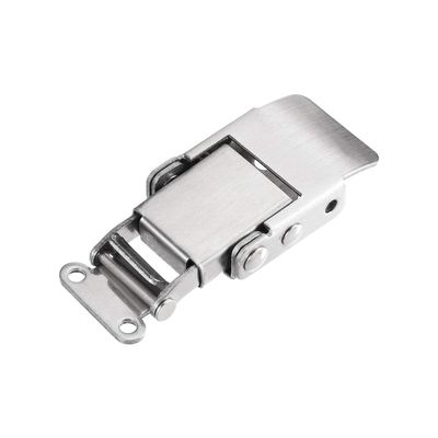 Acero inoxidable 304 cargado por resorte tira cerradura girador Hasp abrazadera cerradura cilindros para cajas y gabinetes