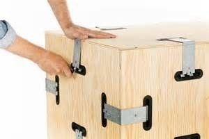 Clip de caja de estampado de chapa de metal OEM Clip de resorte para fijar cajas de madera Clip reutilizables y duraderos