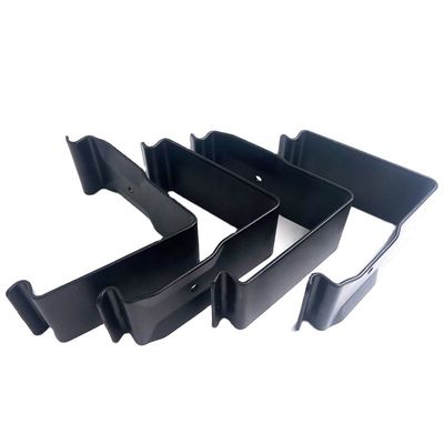 Estampado de chapa de metal Fabricación a medida Revestimiento electrónico negro Cinturón de acero contrachapado reutilizable Caja de madera Clip de caja de metal