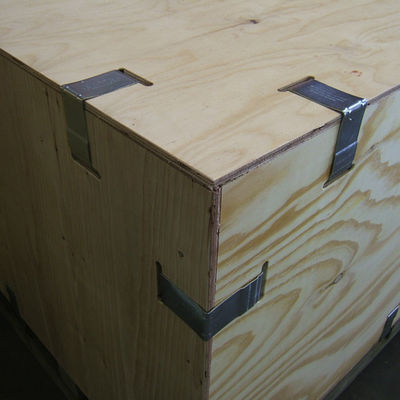 Muelle de acero reutilizable de envío de metal Muelle de contención de cajas de contención de muelle para caja de madera
