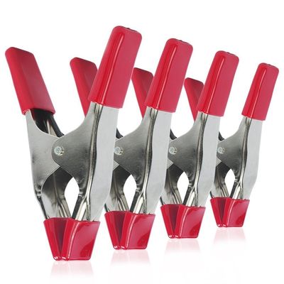 Clampada de resorte de metal con puntas de goma para la carpintería Clampada de resorte de mano de metal Clampada de carpa
