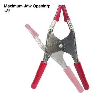 Clampada de resorte de metal con puntas de goma para la carpintería Clampada de resorte de mano de metal Clampada de carpa