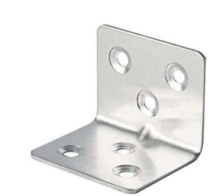 Bracket de ángulo en forma de L de un solo lado de costumbre Acero metálico galvanizado para la construcción de madera Bracket de pared