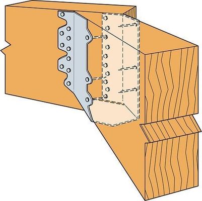 Acero galvanizado y acero inoxidable de vigas únicas colgador conector de madera hardware soporte metálico para madera