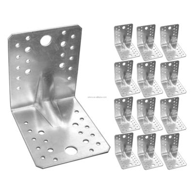 Acero galvanizado por encargo Conector de madera Hardware Metal decorativo L soporte para madera