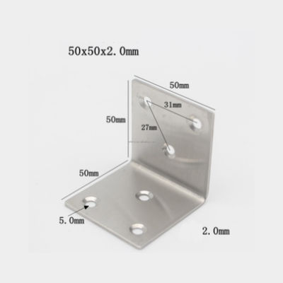 Acero galvanizado por encargo Conector de madera Hardware Metal decorativo L soporte para madera