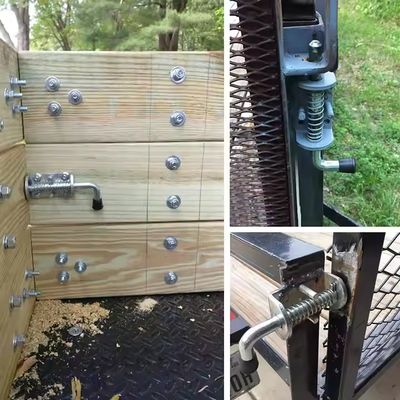 Venta caliente galvanizado de resorte cargado cerradura de alfiler de barril perno cepillado cerradura de puerta terminada muestra gratuita