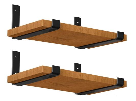 Wholesale L Support Steel Wall Mounted Heavy Duty Floating Metal Shelf Support Bracket