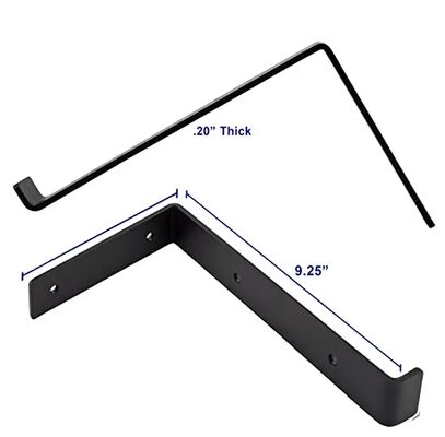 Wholesale L Support Steel Wall Mounted Heavy Duty Floating Metal Shelf Support Bracket
